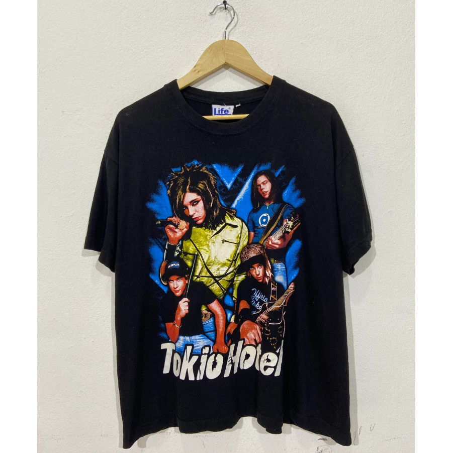 Vintage Tokio Hotel Alternative Rock Emo Punk Band großes Vintage 90er Jahre Tokio Hotel Rock Band T