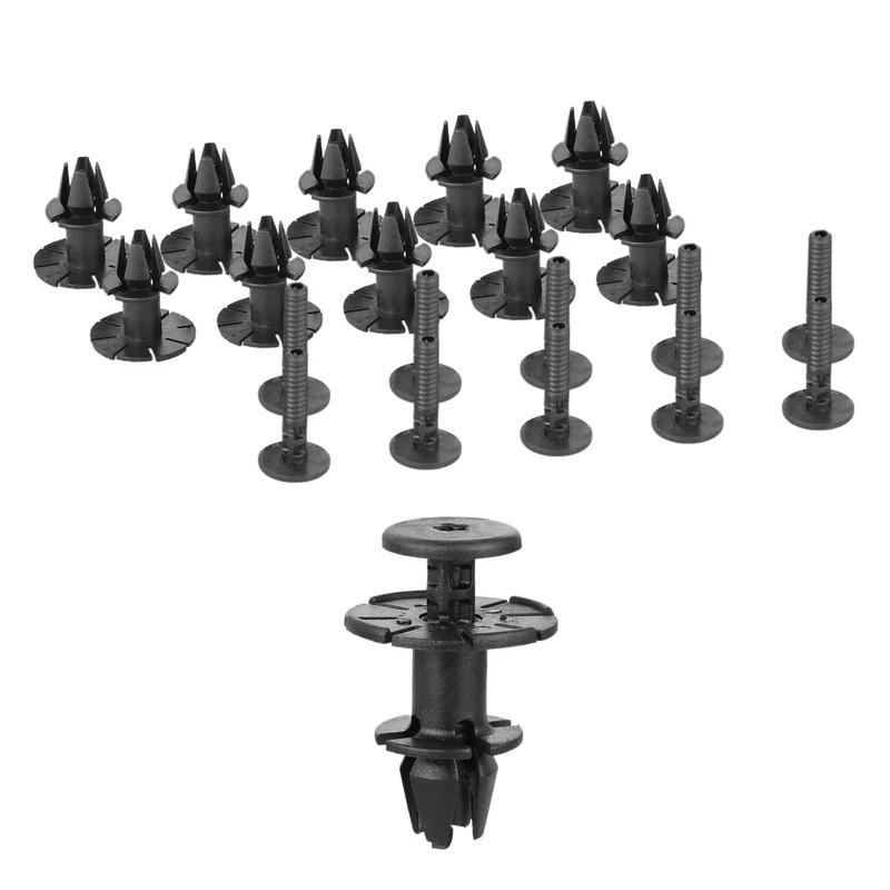 10 Sets Car Exterior Side Sill Skirt Pin Spacer Clips #07147122912 for BMW 3 Series E90 E91 E92 E93 