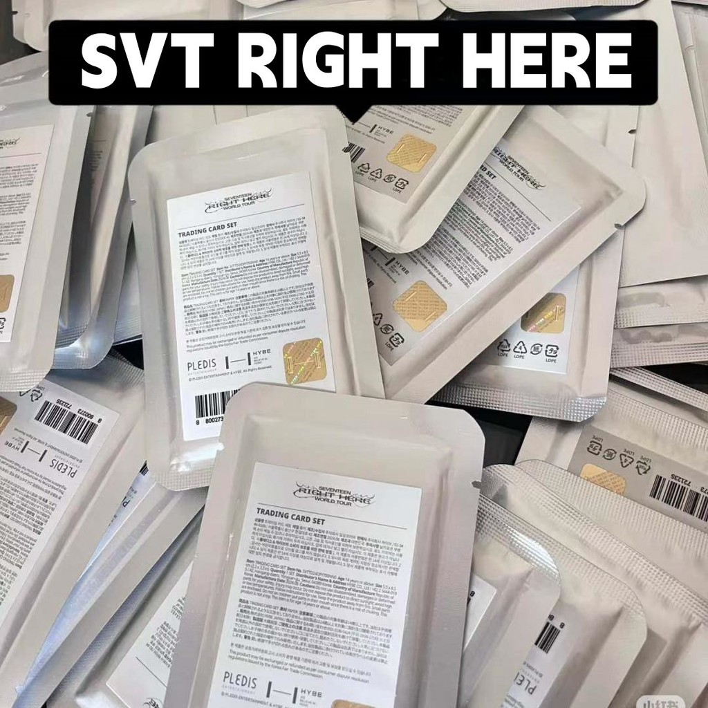 Seventeen Right Here World Tour 2024 การ์ดสะสมอย่างเป็นทางการ Photocard ใหม่เอี่ยมปิดผนึก