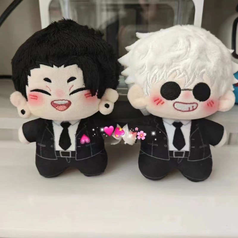 Jujutsu Kaisen Satoru Gojo Gojo Eto Suguru 12 ซม.น่ารักรอบผ้าฝ้ายตุ๊กตาของขวัญสําหรับคนรัก