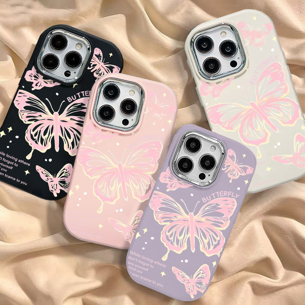 Butterfly สําหรับเคสโทรศัพท์ Samsung A07 A17 A55 A57 A27 A56 A06 A16 A36 A26 A05S  A05 A15 A54 A12 A14 A35 A34 A24 A25