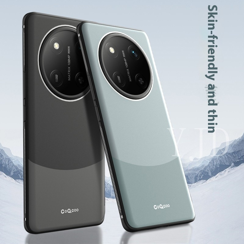 เคสสําหรับ Honor X9c บล็อกสีคู่รู้สึกดี TPU เคสโทรศัพท์กันกระแทก