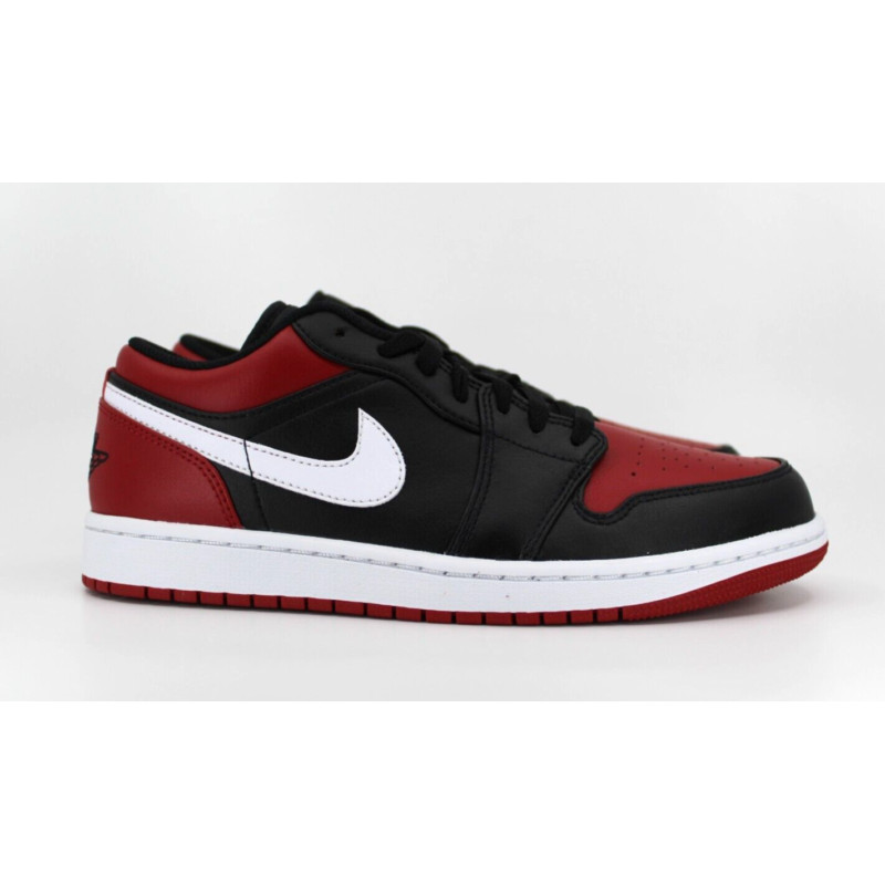 Nike Air Jordan 1 Low Black Gym สีแดงสีขาว 553558-006