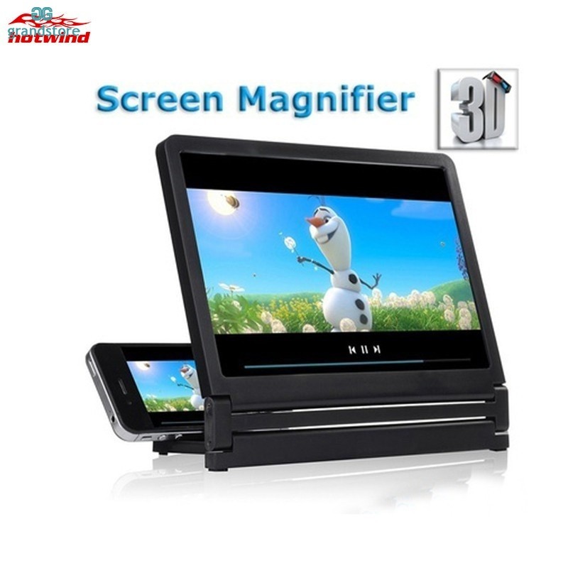 GSEHW หน้าจอโทรศัพท์ 3D แว่นขยายพับ HD เครื่องขยายเสียงขยายขาตั้งโปรเจคเตอร์โทรศัพท์