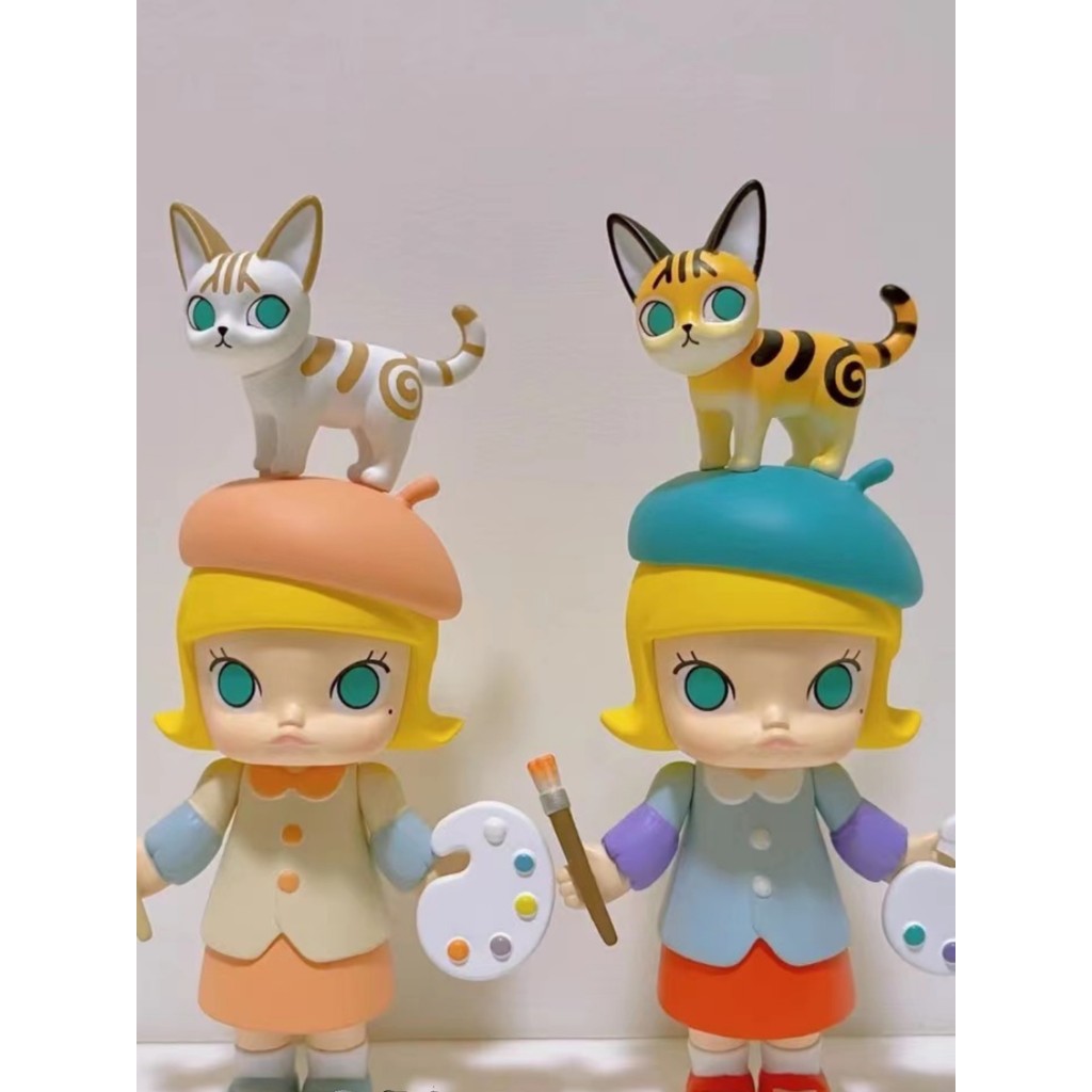 Molly Art Tycoon popmart ของแท้อย่างเป็นทางการยืนยัน popmart Figure ของขวัญเล่นอินเทรนด์