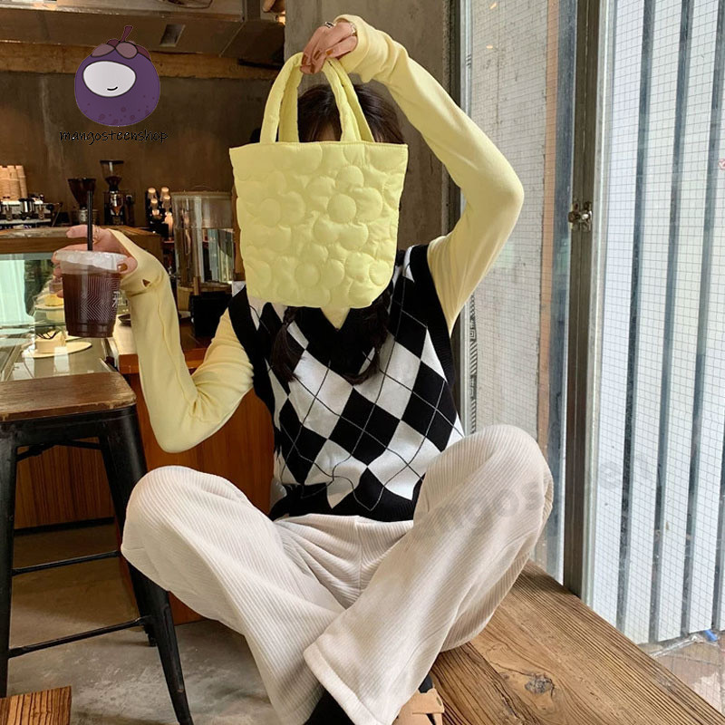 กระเป๋าสะพายข้าง สไตล์เกาหลี handbag กระเป๋าผ้า แฟชั่นมา กระเป๋าสำหรับผู้หญิง น่ารัก กระเป๋าผู้หญิง จุของได้เยอะ