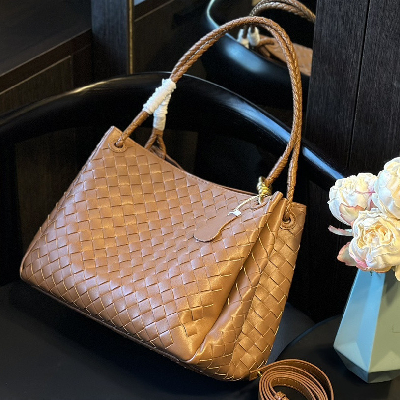 กระเป๋าถือหนังแท้ ANDIA MOKin KNOT จาก Yushui Boutique ความจุมาก f66