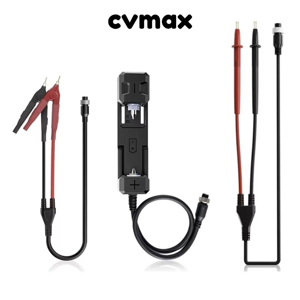 Cvmax แบตเตอรี่ความต้านทานภายใน Probe, รอบเชื่อมต่อ Professional การทดสอบ Probe, ปากกาแบตเตอรี่คลิปปลอดภัยคุณภาพสูงความต้านทานภายในเมตร Kelvin คลิปสําหรับ HRM-10