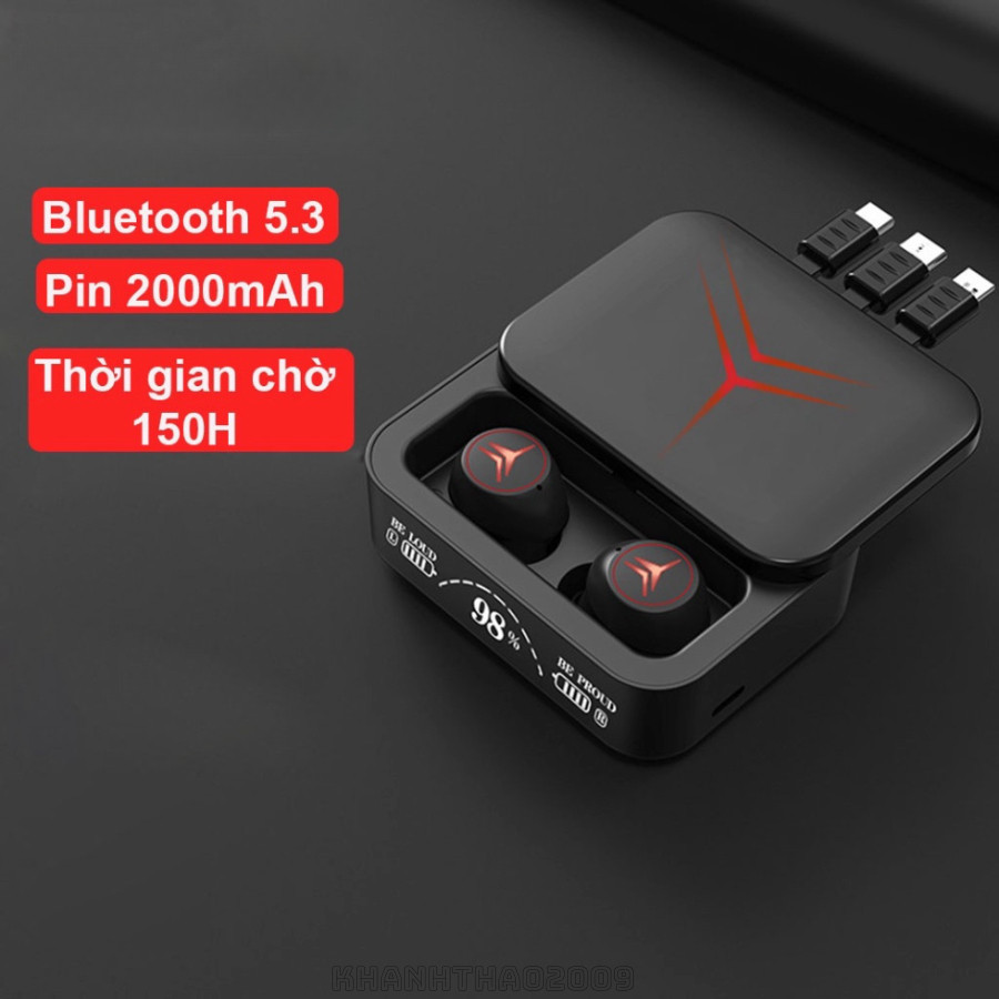 2025 ชุดหูฟังสําหรับเล่นเกม Bluetooth ใหม่ V5.3 M88 Plus หน้าจอสัมผัส, LED, กันน้ํา IPX7, การชาร์จสํ