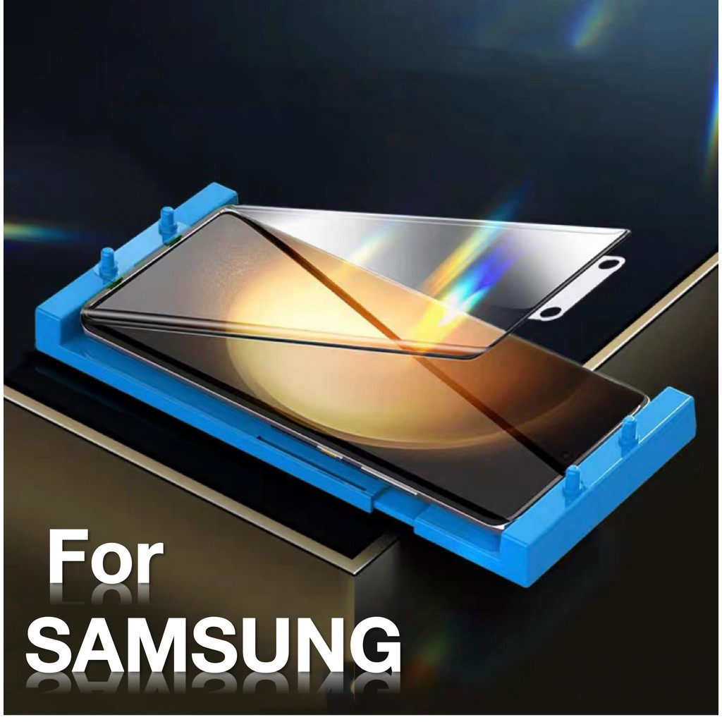 3 PC ฟิล์มไฮโดรเจลเซรามิกสําหรับ Samsung Galaxy S24 S23 Ultra S22 S21 S20 S10 S9 S8+Note 8 9 10 + 20 ป้องกันหน้าจอ + ชุดติดตั้ง
