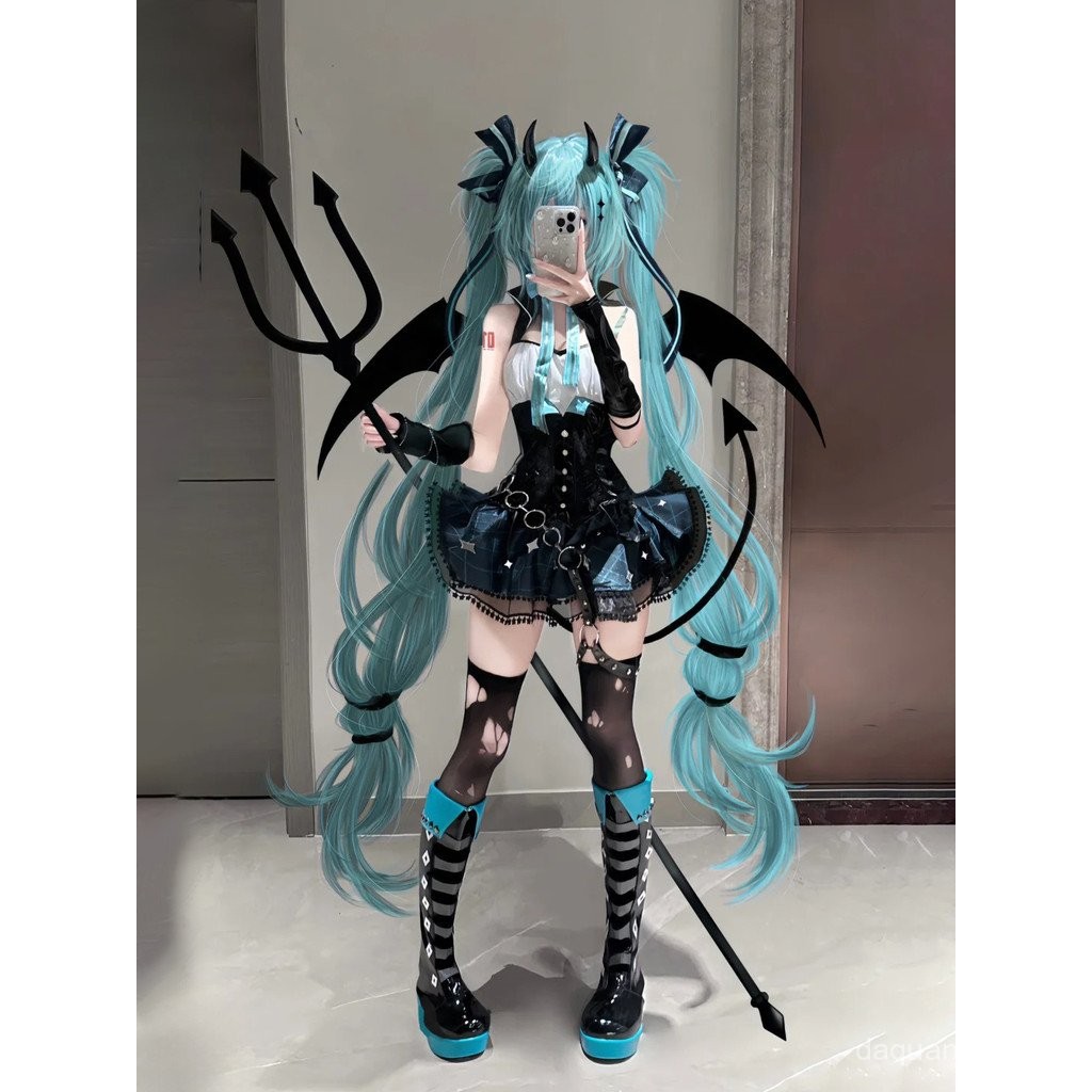 เสื้อผ้า Hatsune cos Little Raccoon Linkage Miku Little Devil Cosplay Second Cosplay Female Hatsune 