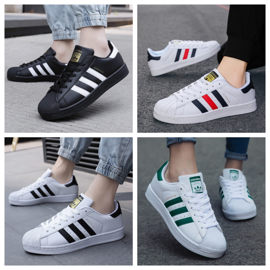 WZZ รองเท้าผ้าใบแฟชั่นคลาสสิก Shell Toe Casual รองเท้าอินเทรนด์รองเท้าผู้ชายรองเท้าผู้หญิงกลางแจ้ง Casual คู่รองเท้าสบาย All-Match รองเท้านักเรียนรองเท้าสีขาว