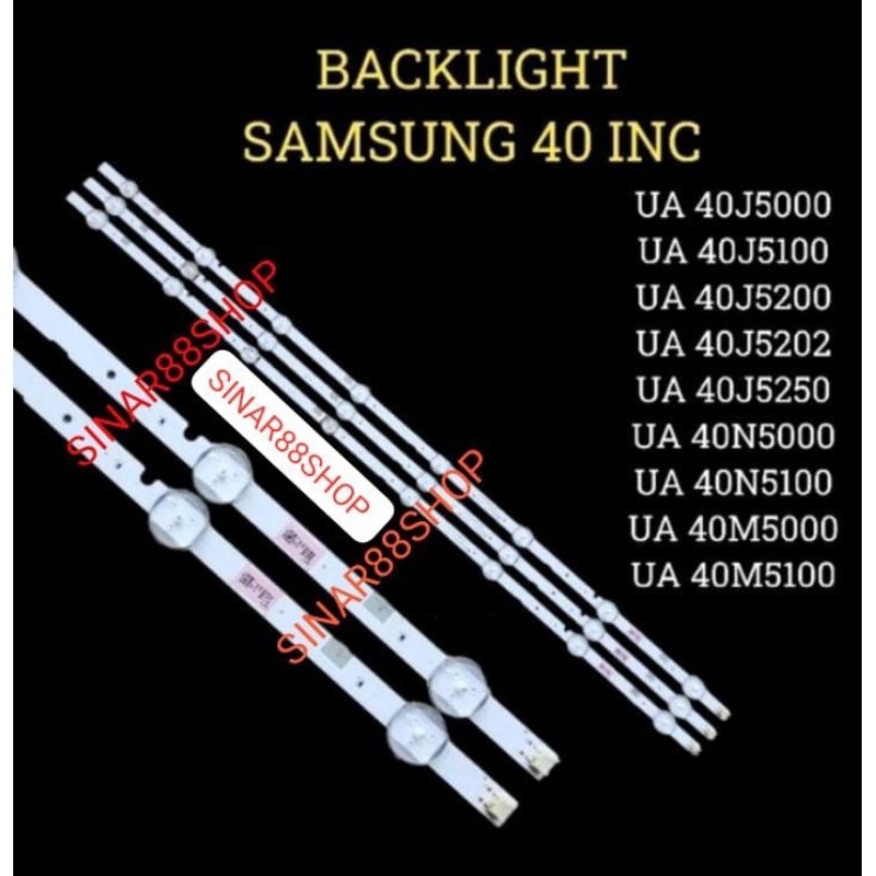 LED BACKLIGHT TV SAMSUNG 40 INC UA40J5000 UA40J5100 UA40J5200 UA40J5202 UA40J5250 UA40M5000 UA40M510