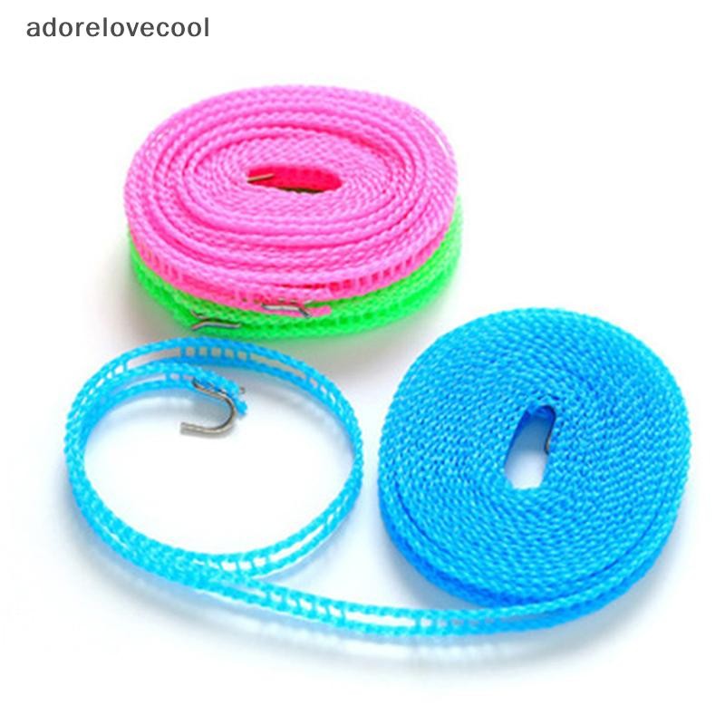 Adth Windproof Clothesline 3/5/8/10 เมตรทนทาน Travel Clothes Line เชือกเสื้อผ้าแบบพกพาความยาวสายปรับลื่นเส้น Martijn