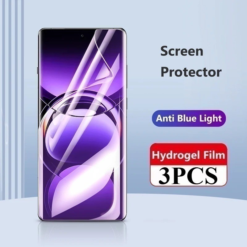 Xiaomi PocoX7 PocoM7 PocoC75 3 ชิ้น 999D Anti Blue Light Soft Hydrogel ฟิล์มสําหรับ Xiaomi Poco F7 U