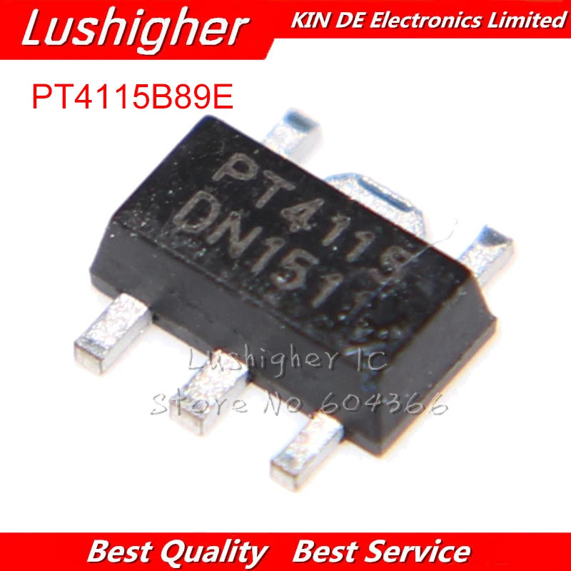 10 ชิ้น PT4115B89E SOT89-5 PT4115 SOT SMD
