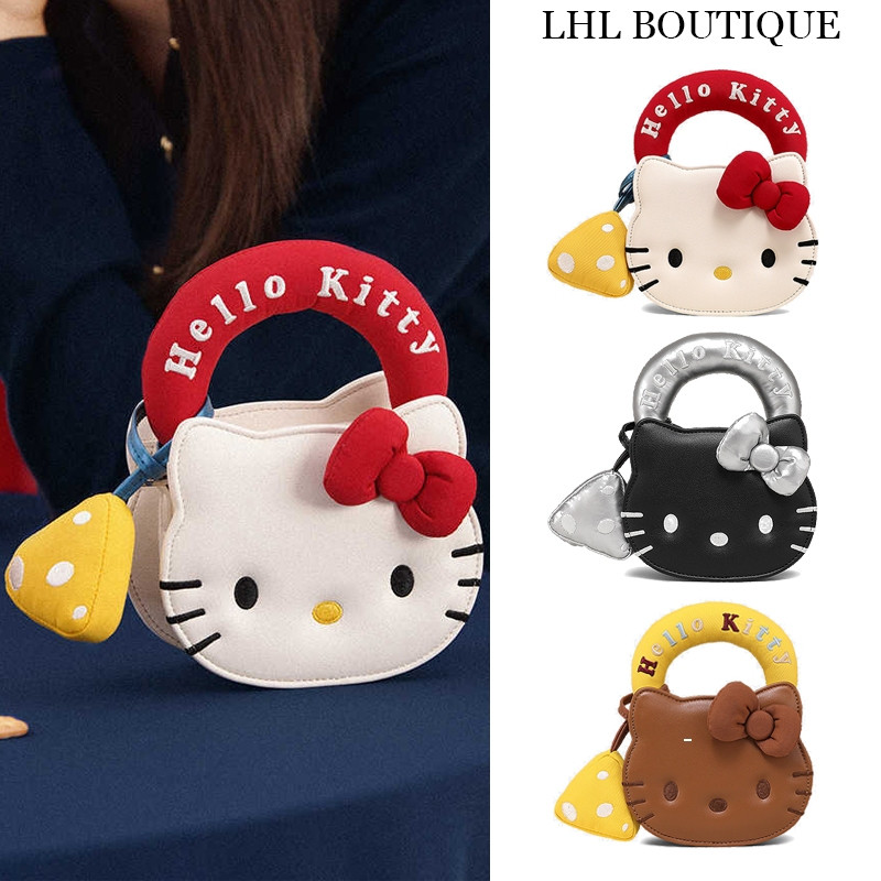 LHL BOUTIQUE กระเป๋าจิ๋ว hello kitty กระเป๋าถือ กันน้ํา น่ารัก สวยๆ โซ่ โบว์ หนัง pu