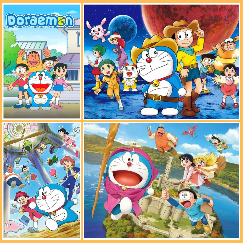 พร้อมส่ง 【Doraemon】 Jigsaw Puzzle ไม้ 300-1000 ชิ้นเด็กผู้ใหญ่พัฒนาสมองจิ๊กซอว์อะนิเมะชายหญิงจิ๊กซอว์ของขวัญวันเกิดจิ๊กซอว์
