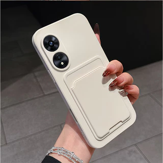 กันกระแทก case สําหรับ OPPO A17 A17K A38 A18 A60 A97 A98 4G 5G เคสโทรศัพท์ TPU ใหม่การ์ดแพ็คเคสโทรศัพท์