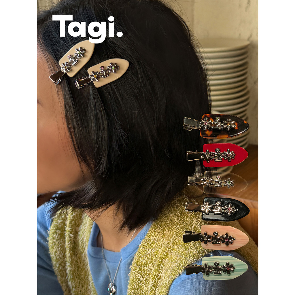 Tagi. Metal Floret Bangs Clip กิ๊บติดผม กิ๊บติดหน้าม้า เครื่องประดับผมน่ารัก