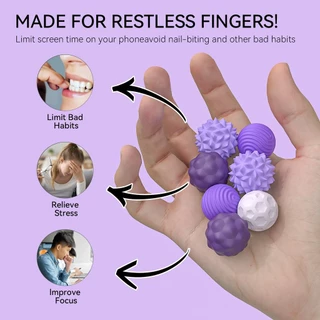 ซิลิโคนแม่เหล็ก Sensory Ball Fidget ของเล่นกังวลลูกบอลออทิสติก Calming Fidgeting ของเล่นเด็กผู้ใหญ่ความวิตกกังวลบรรเทาความเครียด Sensory ของเล่น