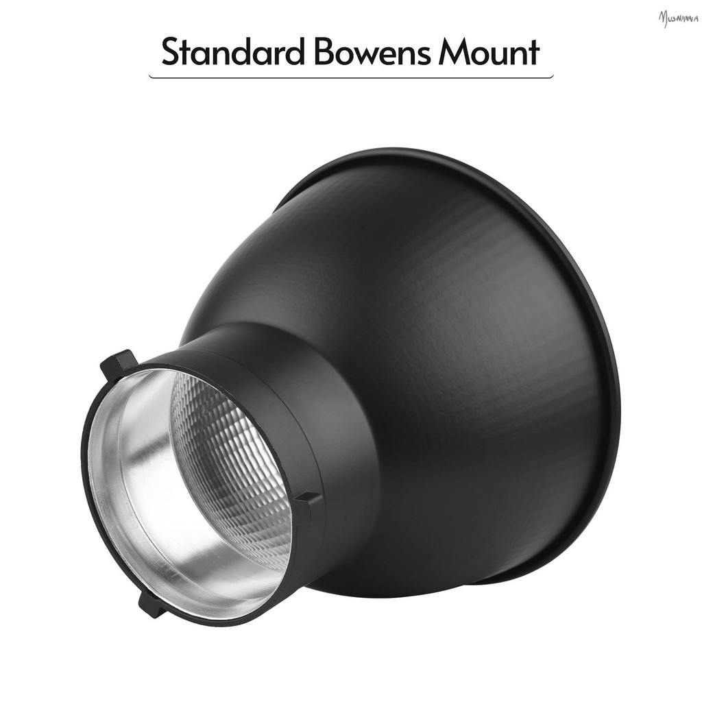 7 นิ้วมาตรฐาน Reflector Diffuser โคมไฟ Shade จานสําหรับ Bowens Mount Studio Strobe Flash Light Reflector Muswn-1