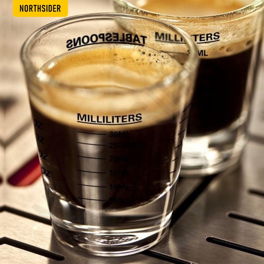 ESPRESSO SHOT GLASS - แก้วใส่กาแฟ - ถ้วยตวงกาแฟ SLOKI Expresso Shot Glass