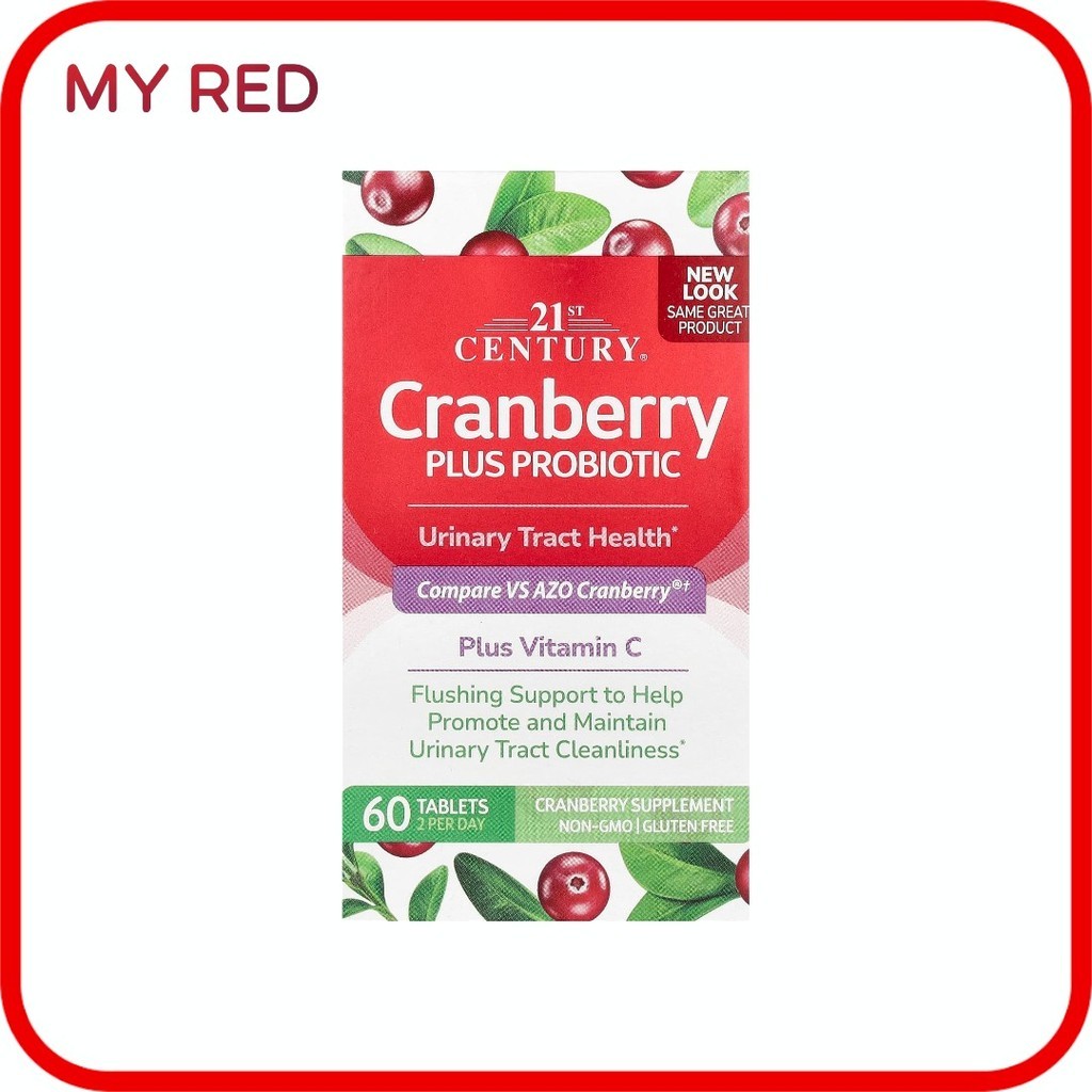 21st Century, Cranberry Plus Probiotic, 60 Tablets