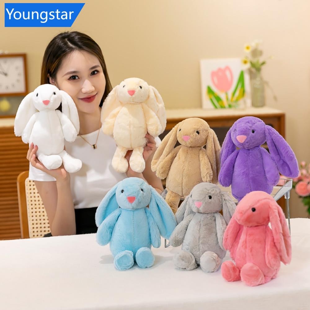 YS 30 ซม.กระต่ายตุ๊กตาตุ๊กตาหูยาว Creative Bunny ตุ๊กตาของเล่นสําหรับเด็กของเล่นวันเกิดคริสต์มาส