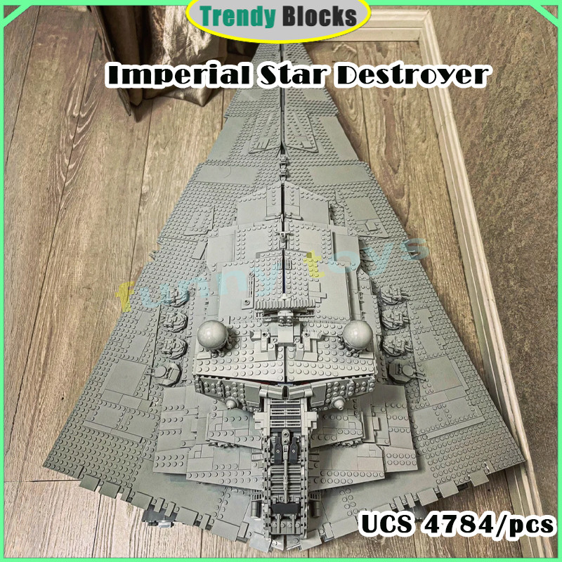 75252 Empire Star Destroyer Building Blocks (4780 +/PCS) UCS Space Battleship ของเล่นผู้ใหญ่เด็กของข