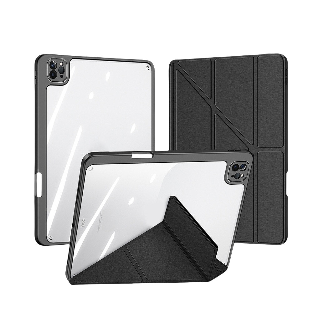 เคสป้องกัน For iPad พร้อมช่องใส่ปากกา Gen7/8/9 10.2 Air4/5 10.9 gen10 Air3 10.5 gen5-6 9.7 Pro11 2020/2021 ฝาหลังโปร่งใส