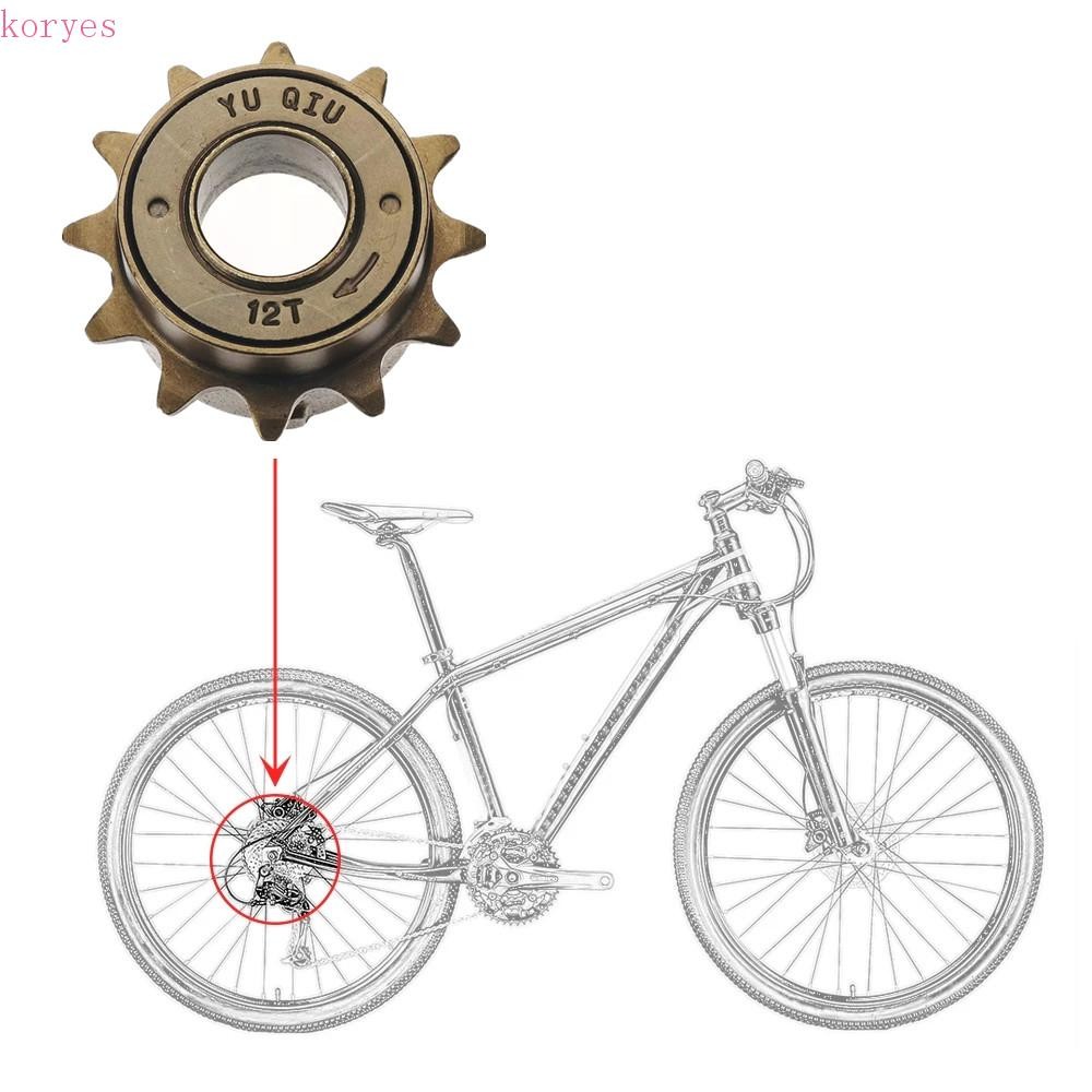 KORYES Single Speed Freewheel ชิ้นส่วนจักรยาน 12T/14T/16T 34MM จักรยานเฟืองจักรยาน