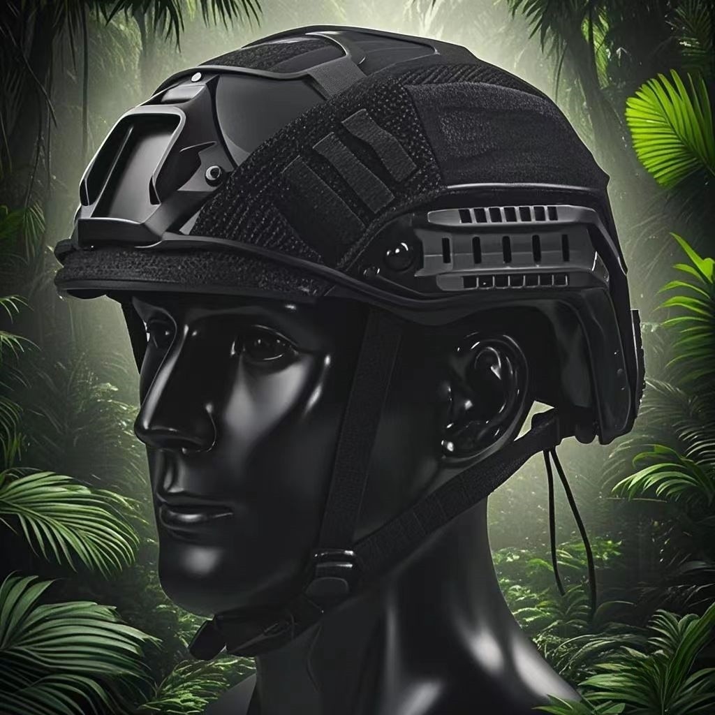 หมวกกันน็อคแบบทหาร HELME FAST COVER ทำจากผ้าทหาร ออกแบบมาเพื่อการขี่จักรยาน