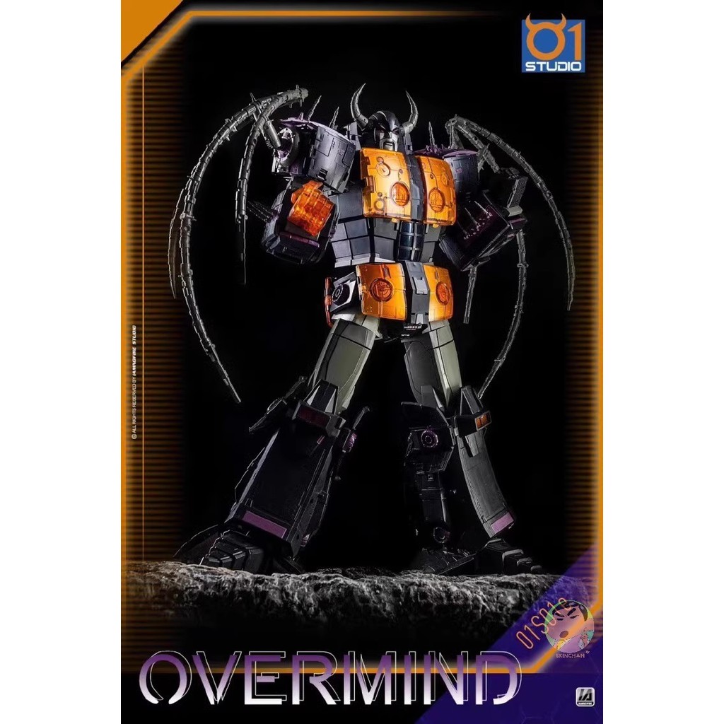 01-Studio 01S01E Overmind Uncron Black Version Action Figure
