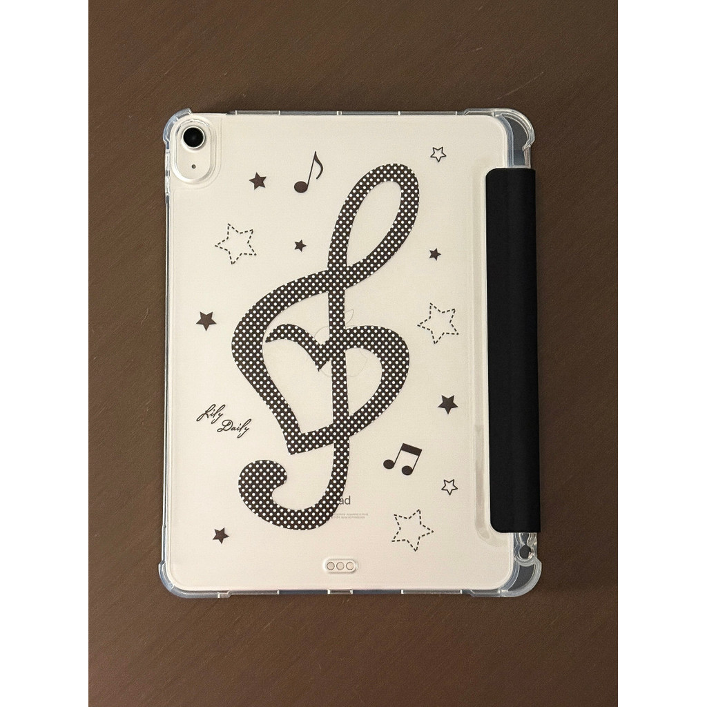 สไตล์เกาหลี ins สไตล์ Simple High-End Matte Polka Dot Star Note เคสป้องกัน air6/5/4/3/2 เคสป้องกันแท็บเล็ต 2025/11 รุ่นหน้าสามพับสไตล์พร้อมที่วางปากกาเคส ipad