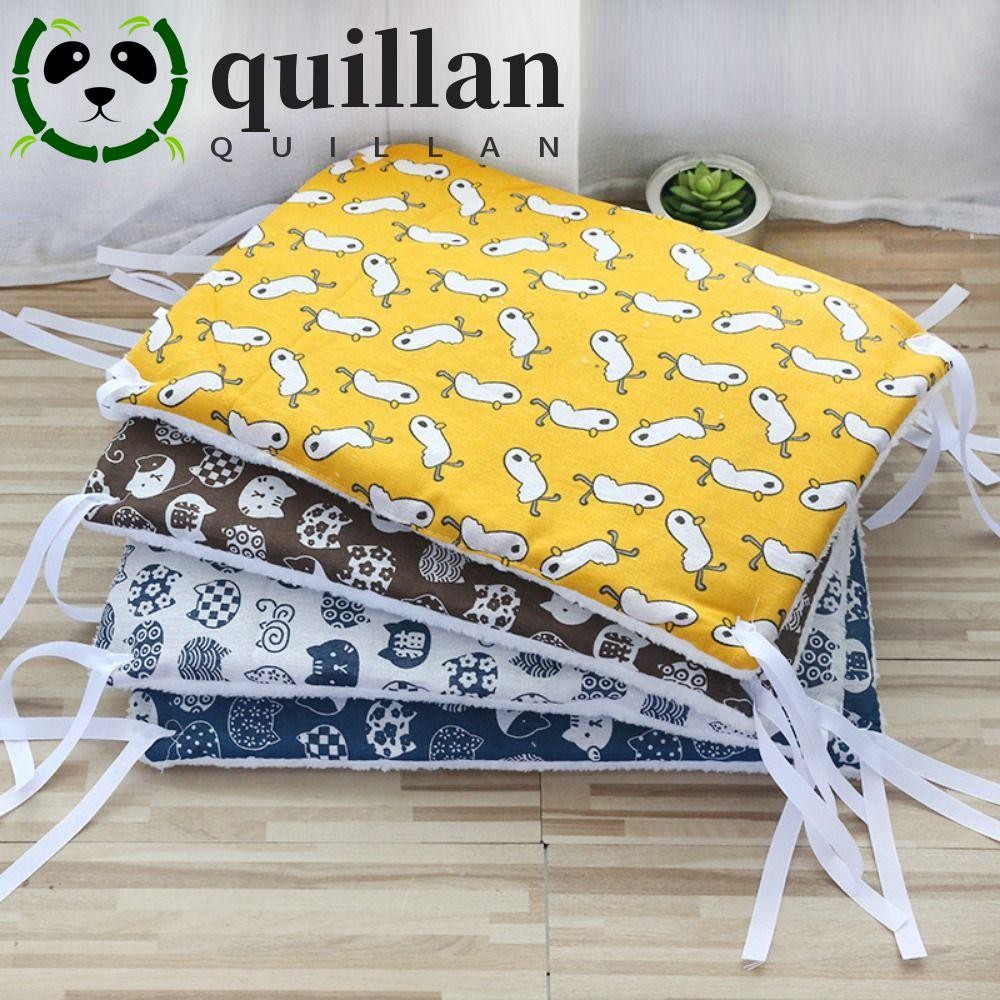 QUILLAN กรงแมวแพลตฟอร์ม, Warm สบายสัตว์เลี้ยงเปลญวนผ้าห่ม,แมวเบาะฤดูหนาวแมวเตียง Mat ผ้าใบสองด้าน/PP Cotton Cat Cage ที่นอนสําหรับเมาส์ Ferrets Guinea Pig