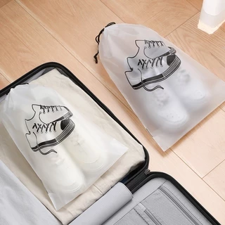 แบบพกพารองเท้า Drawstring Pouch / Travel Clothes Organizer Storage Bag / กันน้ํานํากลับมาใช้ใหม่ได้