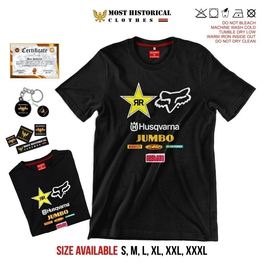 2025 แฟชั่น Moto Gp เสื้อยืด Rr Husqvarna Racing ยานยนต์ Moto Gp เสื้อยืด