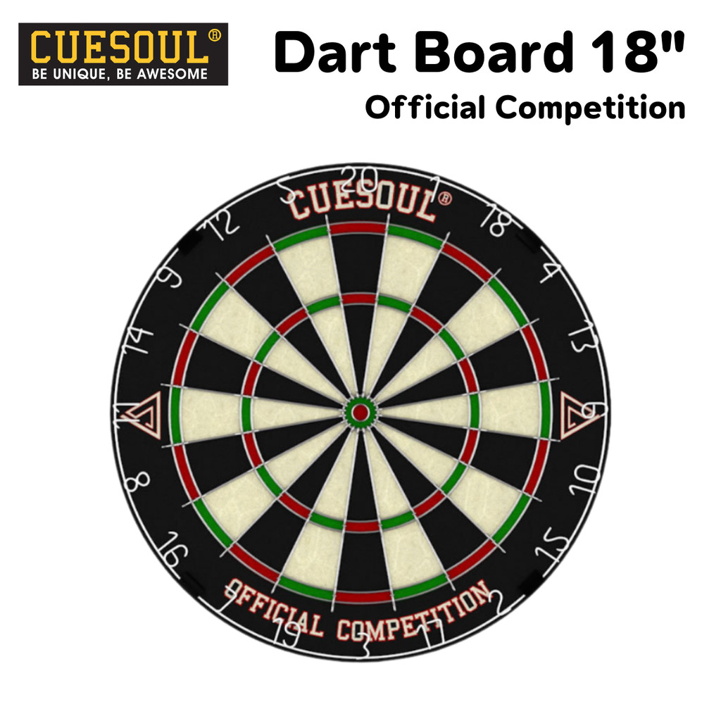 กระดานปาเป้า Cuesoul OFFICIAL COMPETITION Dartboard 18"
