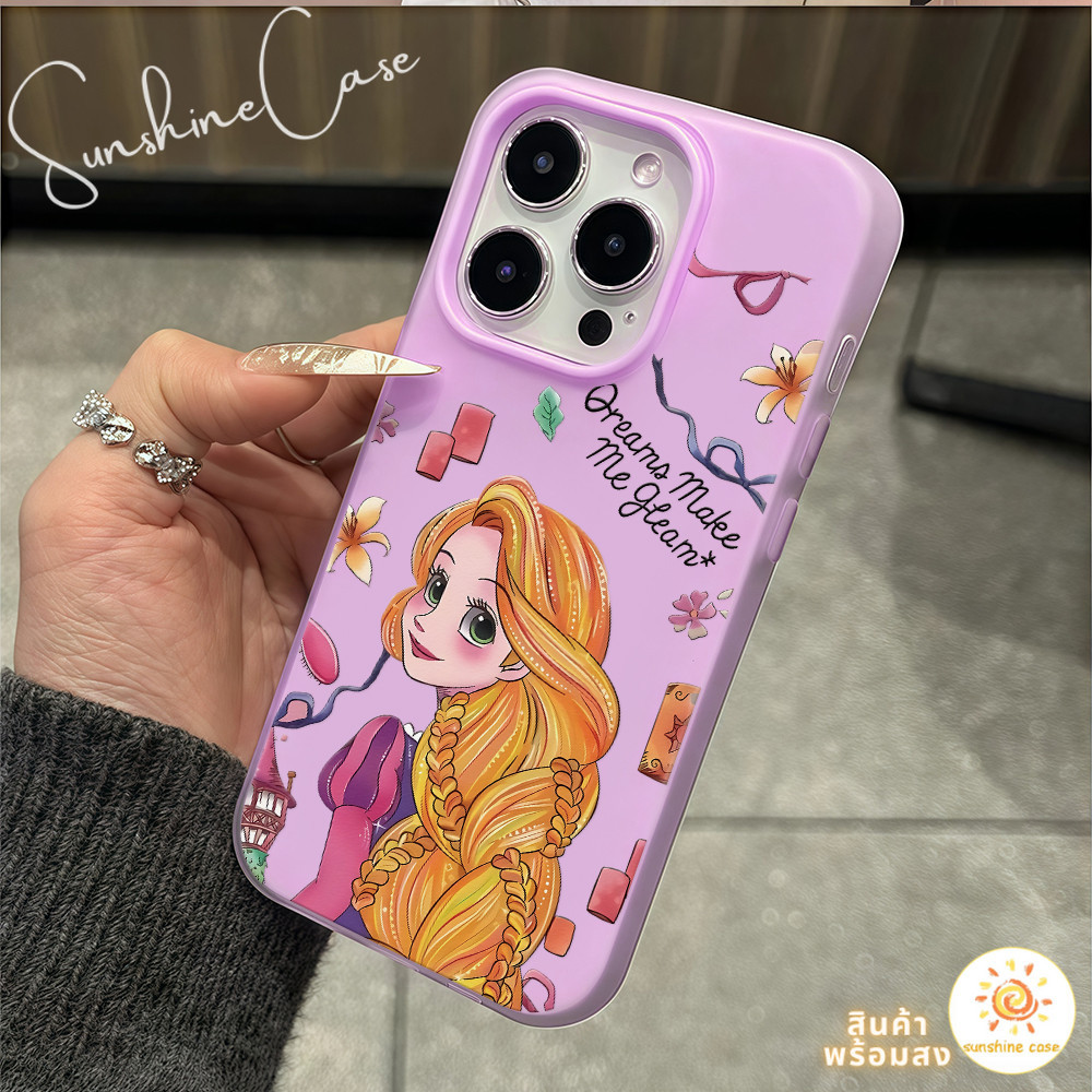 จัดส่งในพื้นที่ เคสโทรศัพท์มือถือ เคสแบบสองขั้น เจ้าหญิงสวย For IPhone16 15 14 13 12 11 6 7 8 plus P