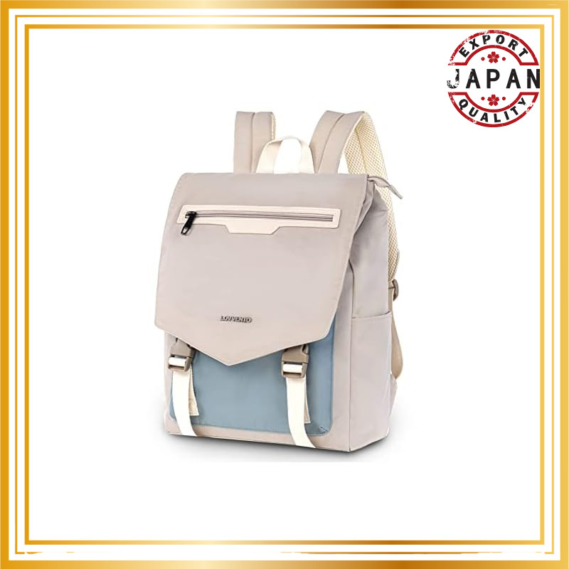 [lovvento] Cute Large Capacity Overlay Backpack for Women - A4 Size, 15.6-Inch Laptop Compatible, 9 