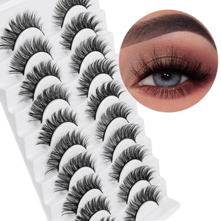 IFAYSHOW Faux Mink Lash, Full Strip Cruelty-free ขนตาปลอม, แฟชั่นผู้หญิง Natrual ยาว Handmade Eye แต่งหน้าเครื่องมือ Eye Lash Extension
