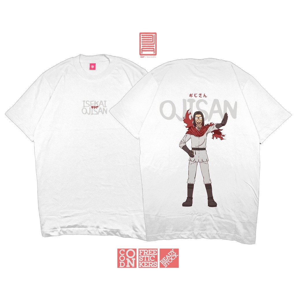 ISEKAI OJISAN YOUSUKE SHIBAZAKI เสื้อยืดอะนิเมะมังงะเสื้อผ้าญี่ปุ่น DJA ผ้า