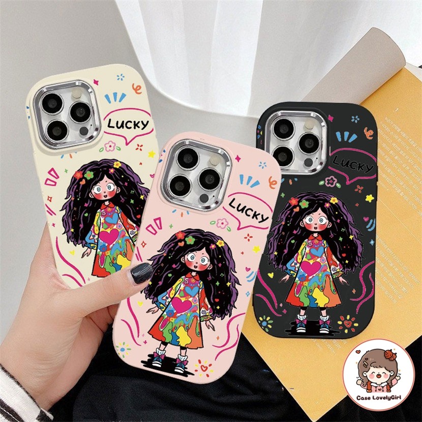 สาวน่ารัก เคส Vivo V30 5G V29E V27 V23 V20Pro S1 Y200 Y100 Y17S Y15S Y20S Y21 Y22 Y36 Y27S Y50 Y30 Metal Case