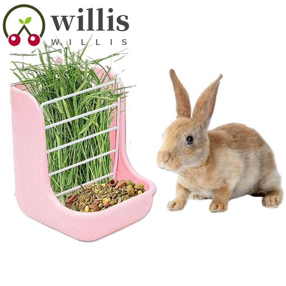 Willis ชามกรงกระต่าย, ชั้นวางกรอบป้องกันรอยขีดข่วนชั้นวางหญ้าให้อาหาร, ฟังก์ชั่นความจุขนาดใหญ่ที่ถอดออกได้แขวนคงที่ผู้ถือหญ้าแห้งป้อนแฮมส