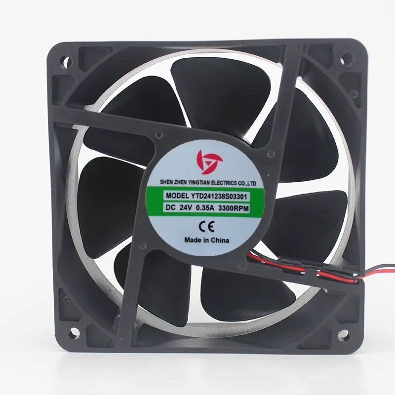 Ytd241238S03301 DC 24V 0.35A 120x120x38mm 12038 เครื่องเชื่อมพัดลมระบายความร้อน