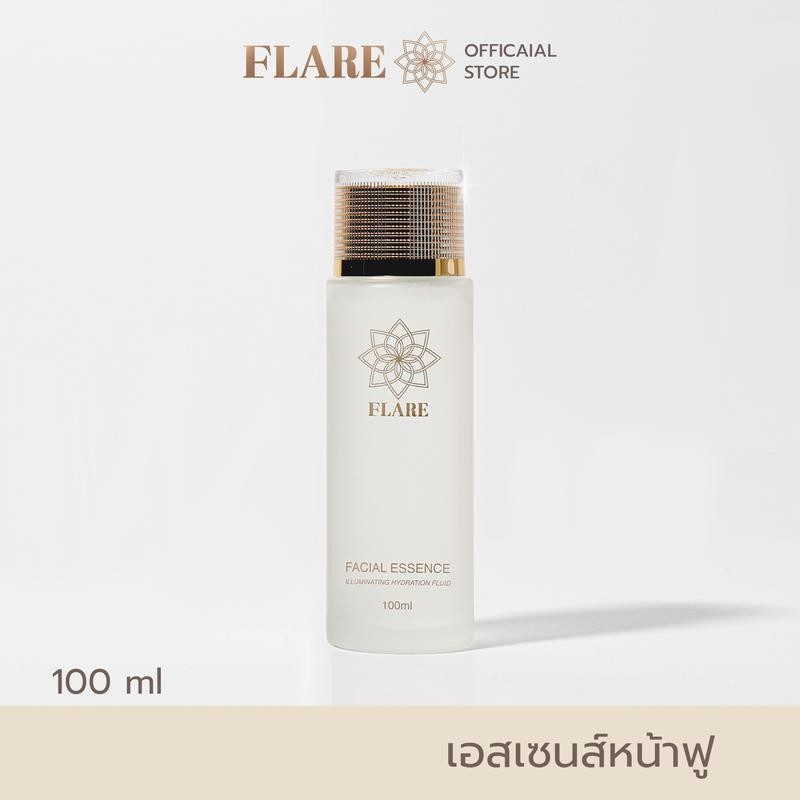 FLARE Facial Essence - เอสเซนส์หน้าฟู 100ml น้ำตบบำรุงผิวสูตรเข้มข้น เผยผิวแลดูกระจ่างใส ชุ่มชื้นอิ่มน้ำ