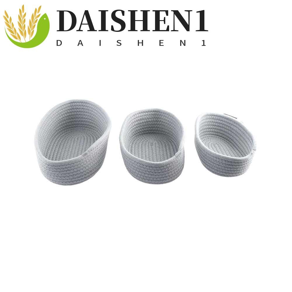 Daishen1 ตะกร ้ าเก ็ บเดสก ์ ท ็ อปคีย ์ ทอ Home Office อุปกรณ ์ รีโมทคอนโทรลหูฟัง Candies Sundries Organizer