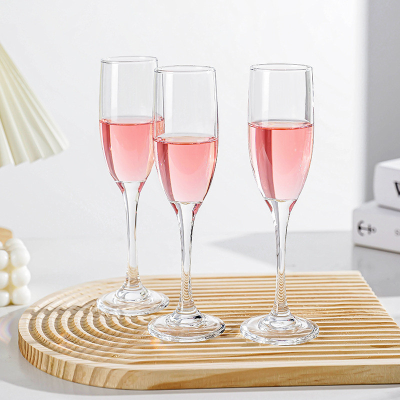 แก้วไวน์ สวยหรูหรา แก้วแชมเปญใส ไวน์ขาว CHAMPAGNE ขนาด185 ml