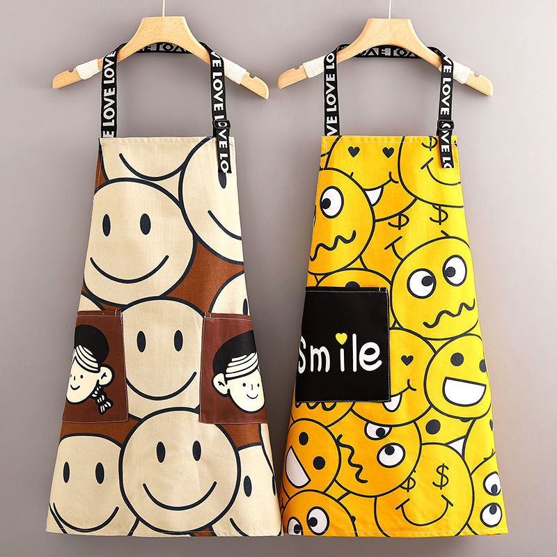 ใหม่ผ้าใบผ้ากันเปื้อนครัวบ้านระบายอากาศทนต่อการสึกหรอบุคลิกภาพสร้างสรรค์ผ้ากันเปื้อนทำงาน